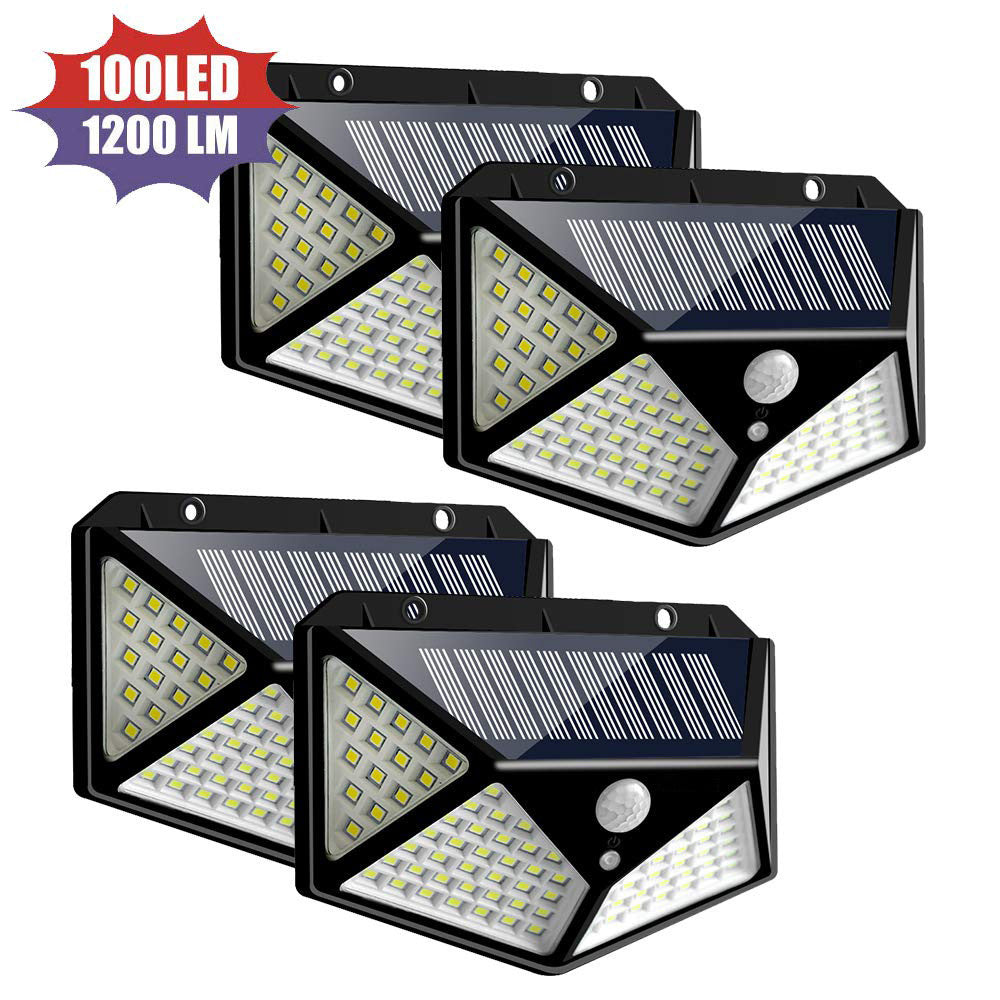 100LED solar wall light