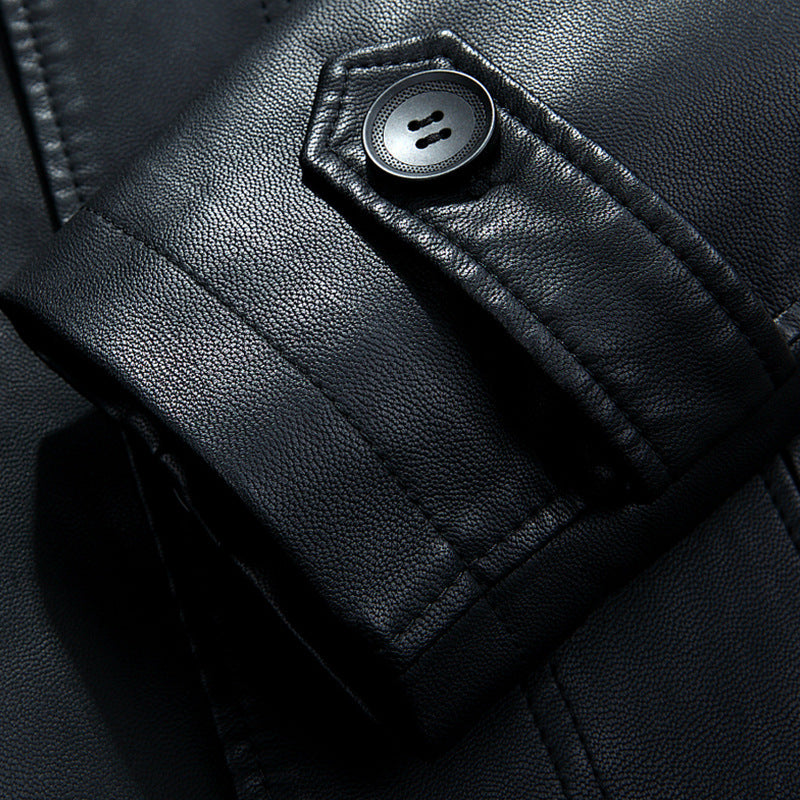 Men's leather coat