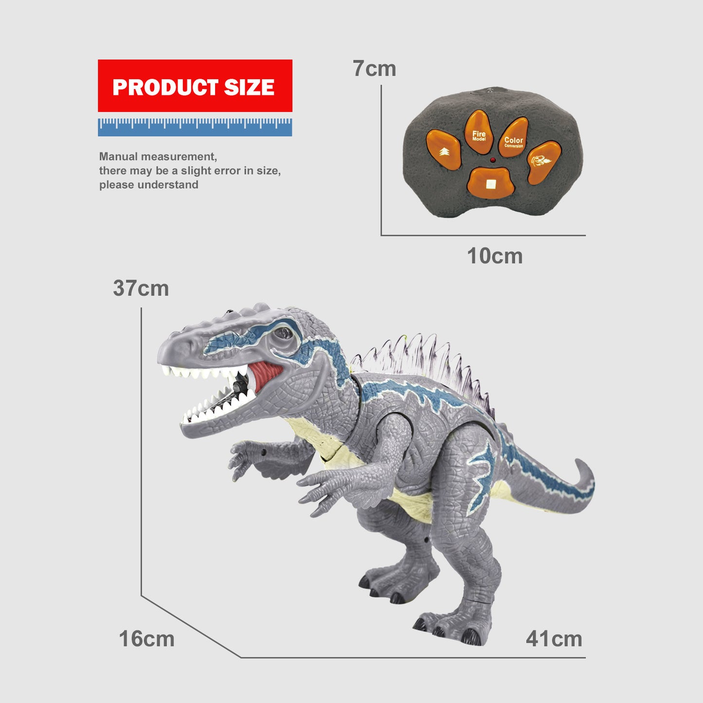 Remote Control Dinosaur Spray Electric Toy