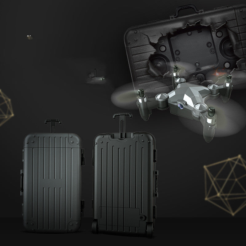 New Luggage Box Storage Box Folding Mini UAV Aerial Photography Remote Control Four Axis Children's Toys Drone